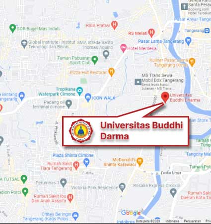 Lokasi Kampus (Google Map) Magister Universitas Buddhi Dharma Nomor